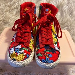Nike Floral High Top Sneakers